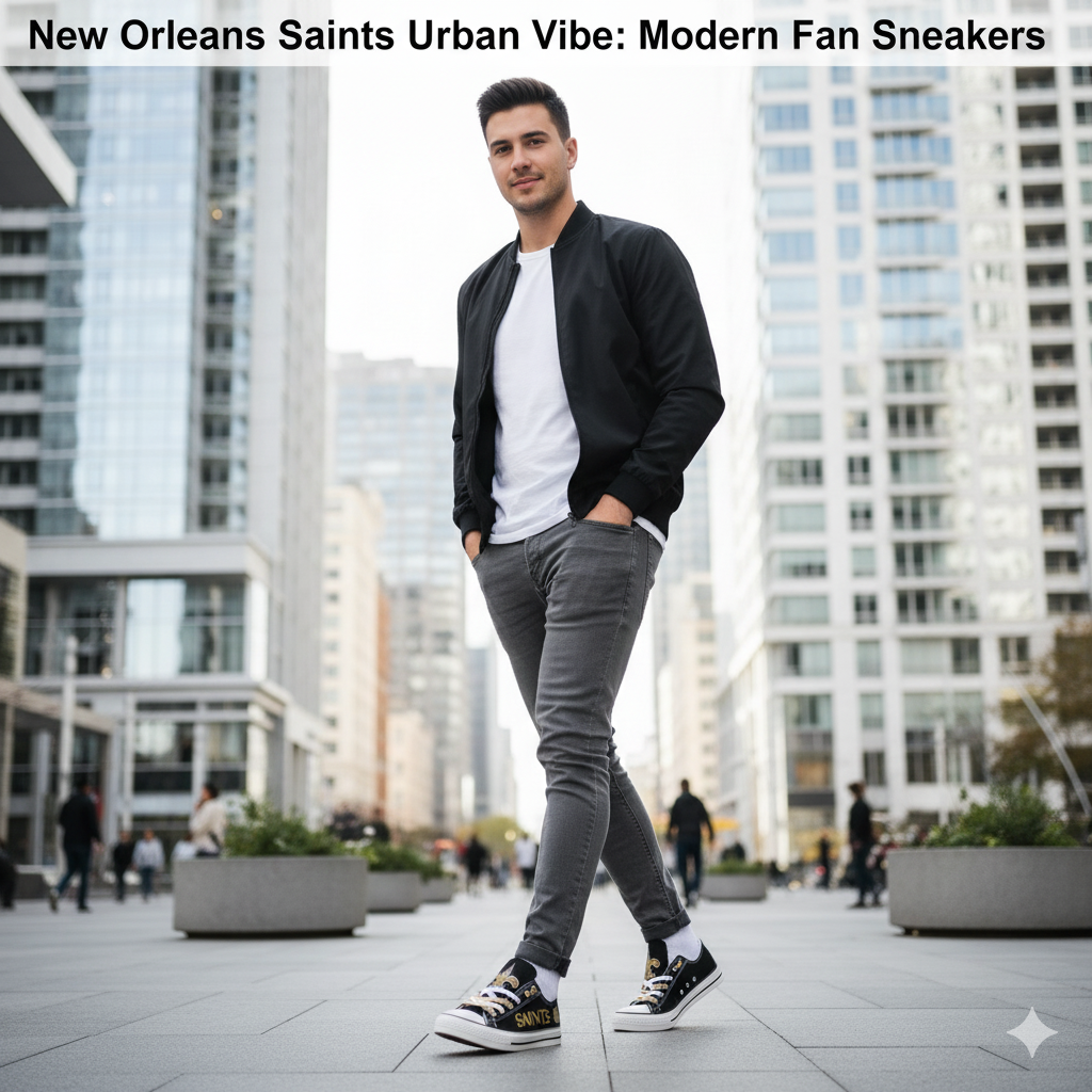 Perfect for the modern fan, these black and gold sneakers combine iconic team spirit with a fresh, urban look. Pair them with joggers or skinny jeans for a dynamic, effortlessly cool style