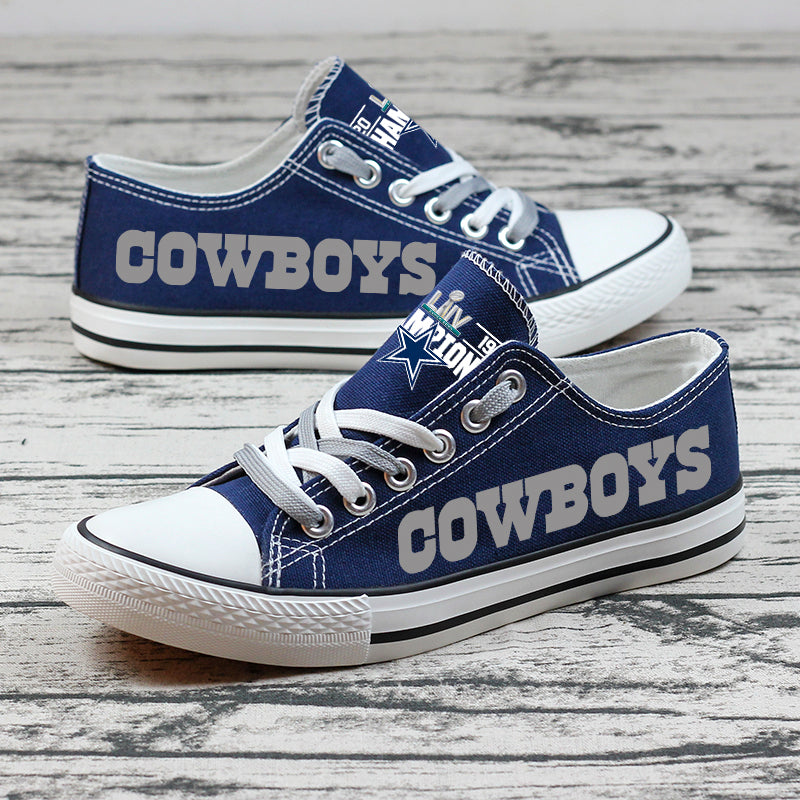 Dallas Cowboys Champion style Canvas Shoes for True Fans