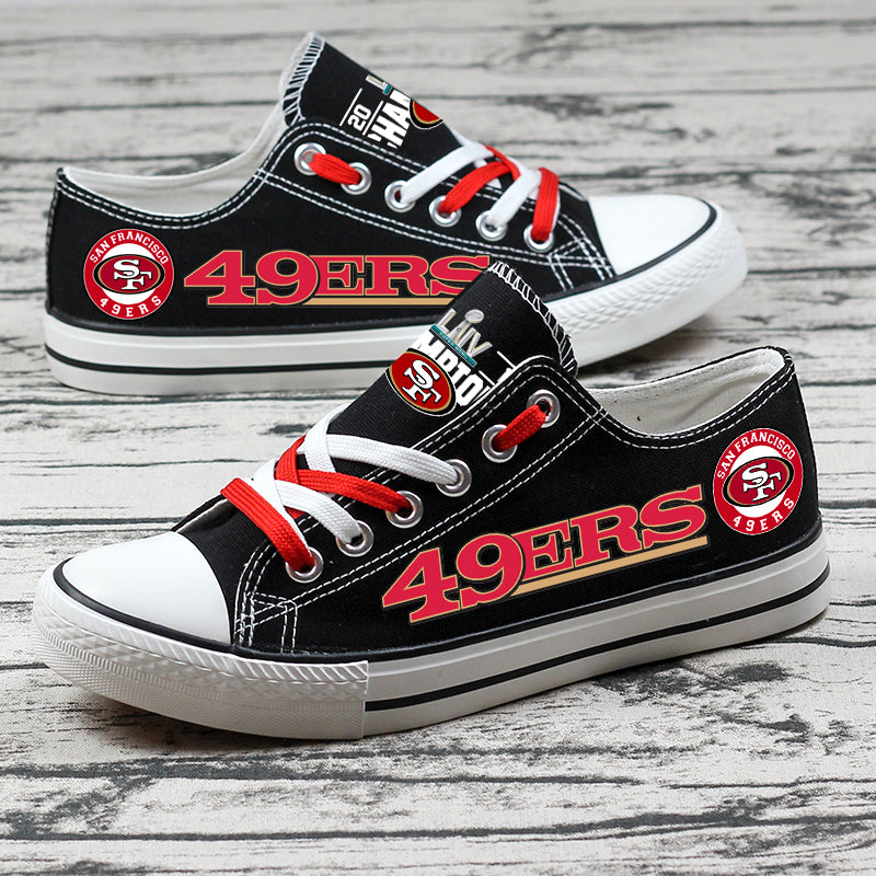 Unisex San Francisco 49ers sneakers – stylish NFL fan footwear