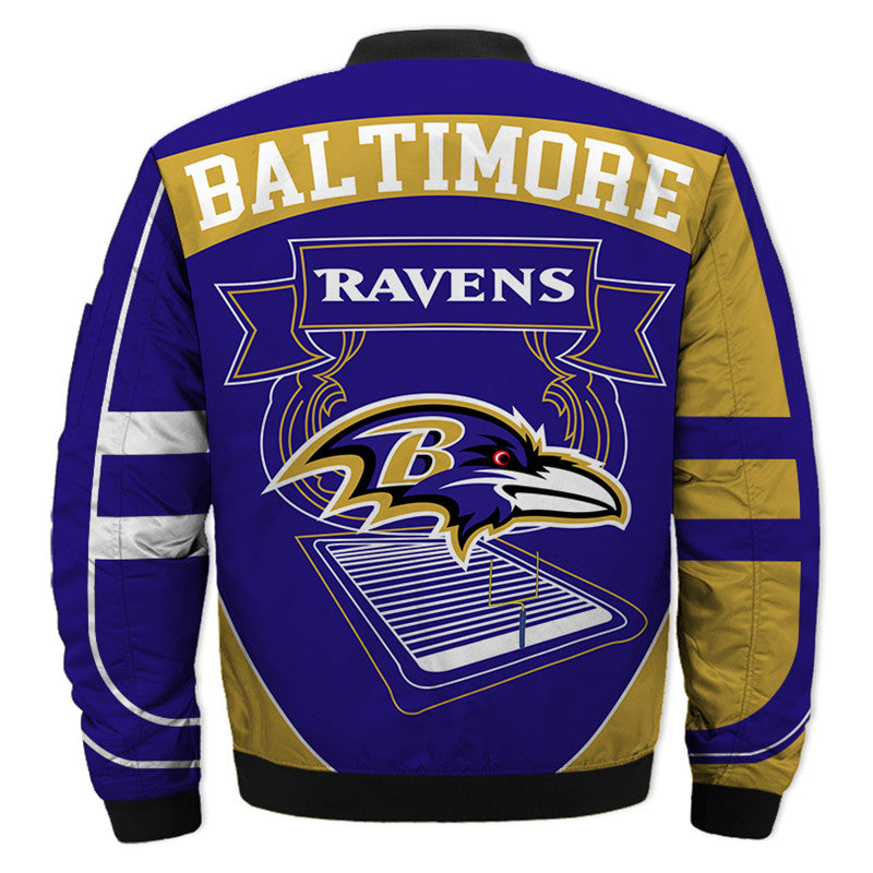 Purple Gold Raven Head Logo Print**
