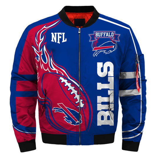 Blue Red NFL Full-Zip Coat**