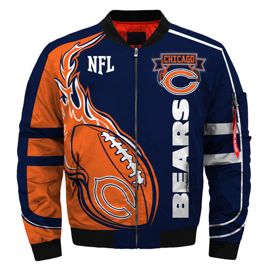 Navy Orange NFL Full-Zip Coat**
