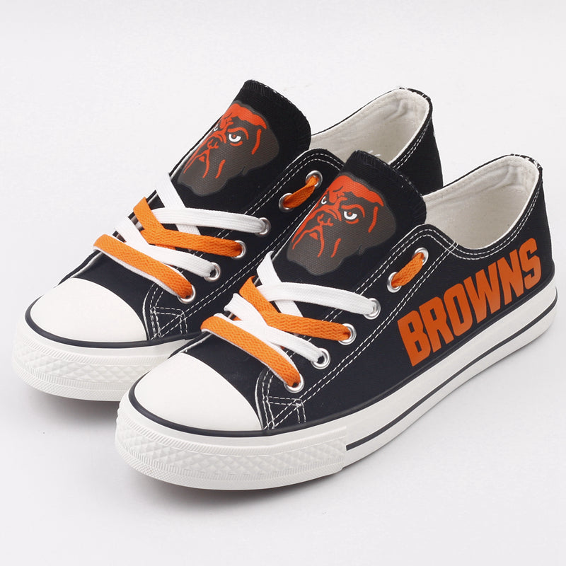 Black & Orange Fan Footwear**