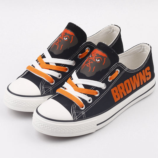 Black & Orange Fan Footwear**
