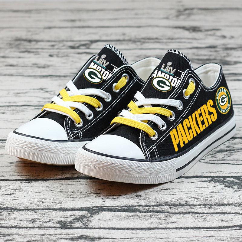 Green Bay Packers Champion style Canvas Shoes for True Fans