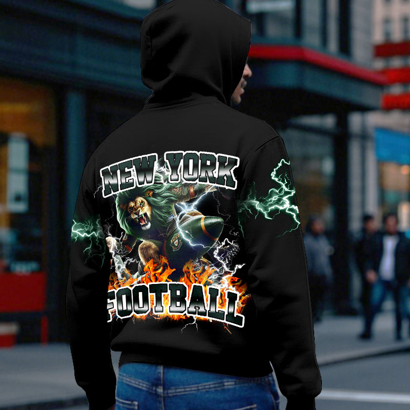 New York Jets Lightning Hoodie Streetwear for True Fans