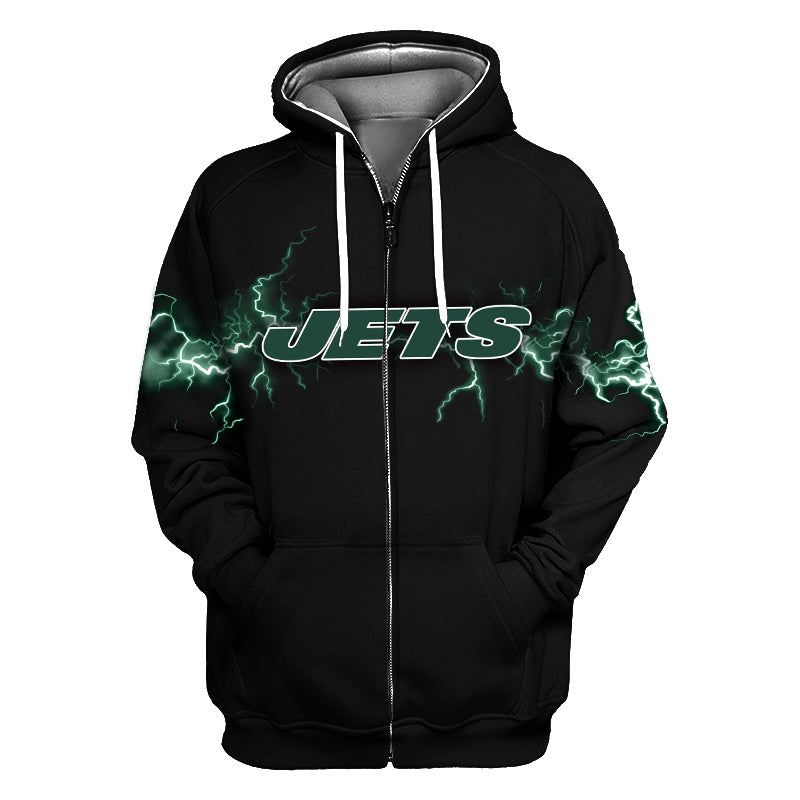 New York Jets Lightning Hoodie Streetwear for True Fans