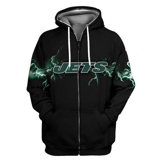 New York Jets Lightning Hoodie Streetwear for True Fans