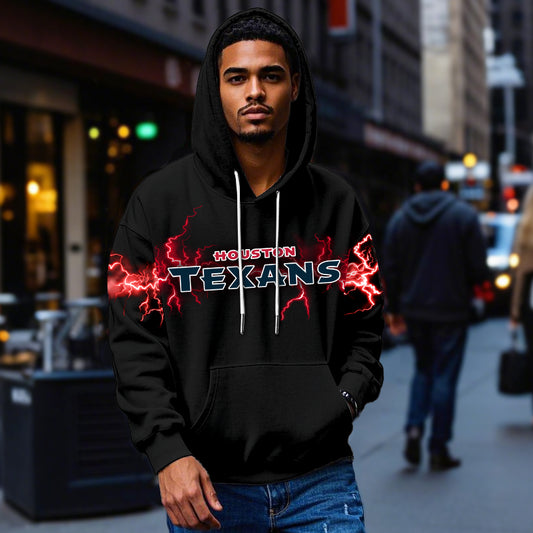 Red Lightning Streetwear Pullover**