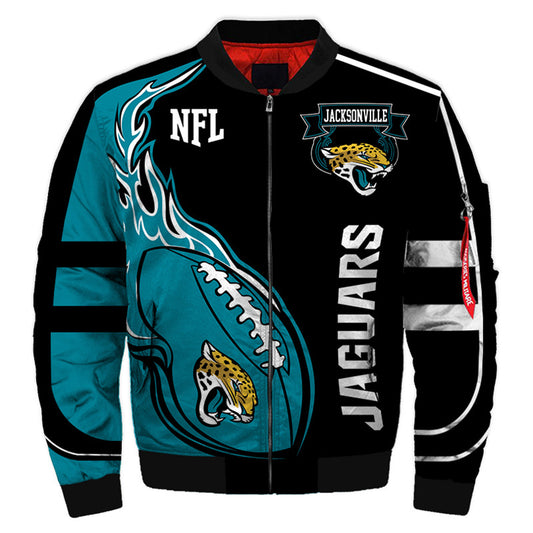 Black Teal NFL Full-Zip Coat**