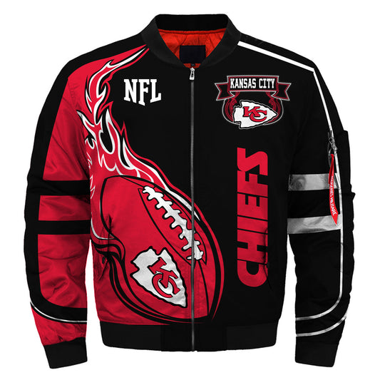 Red Black Gold NFL Full-Zip Coat**