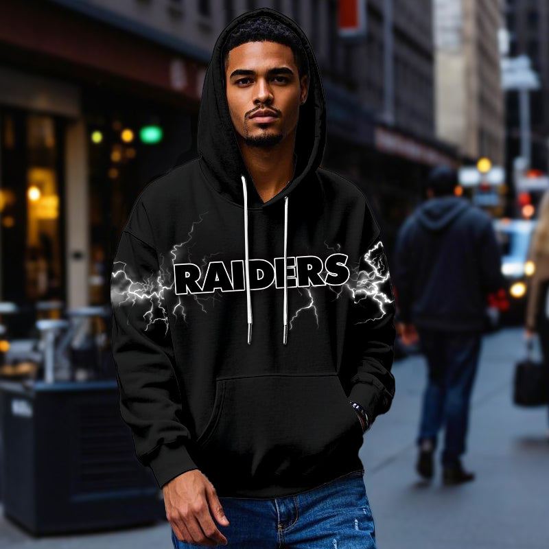 Silver Lightning Streetwear Pullover**