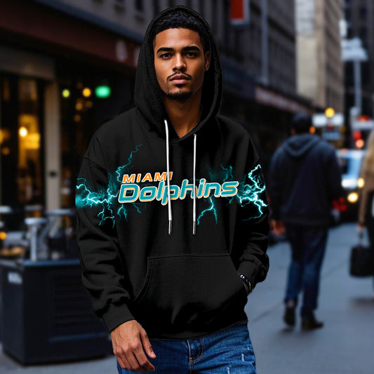 Aqua Lightning Streetwear Pullover**