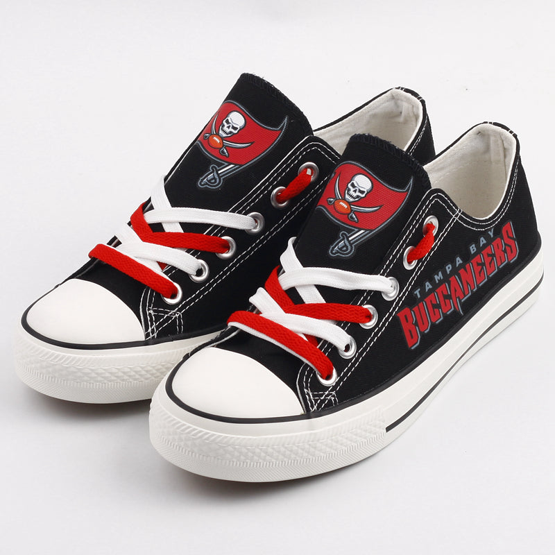 Black & Red Fan Footwear**
